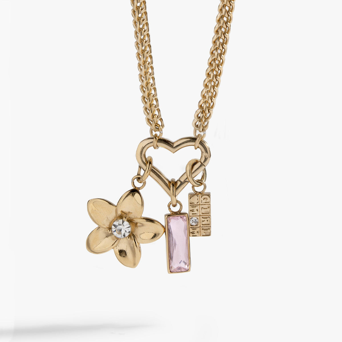 Interchangeable Girl Mom Necklace Stainless Steel Gold | Alex and Ani