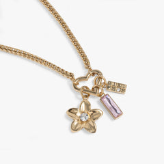 Interchangeable Girl Mom Necklace Stainless Steel Gold | Alex and Ani
