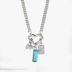 Interchangeable Boy Mom Necklace Stainless Steel Silver | Alex and Ani