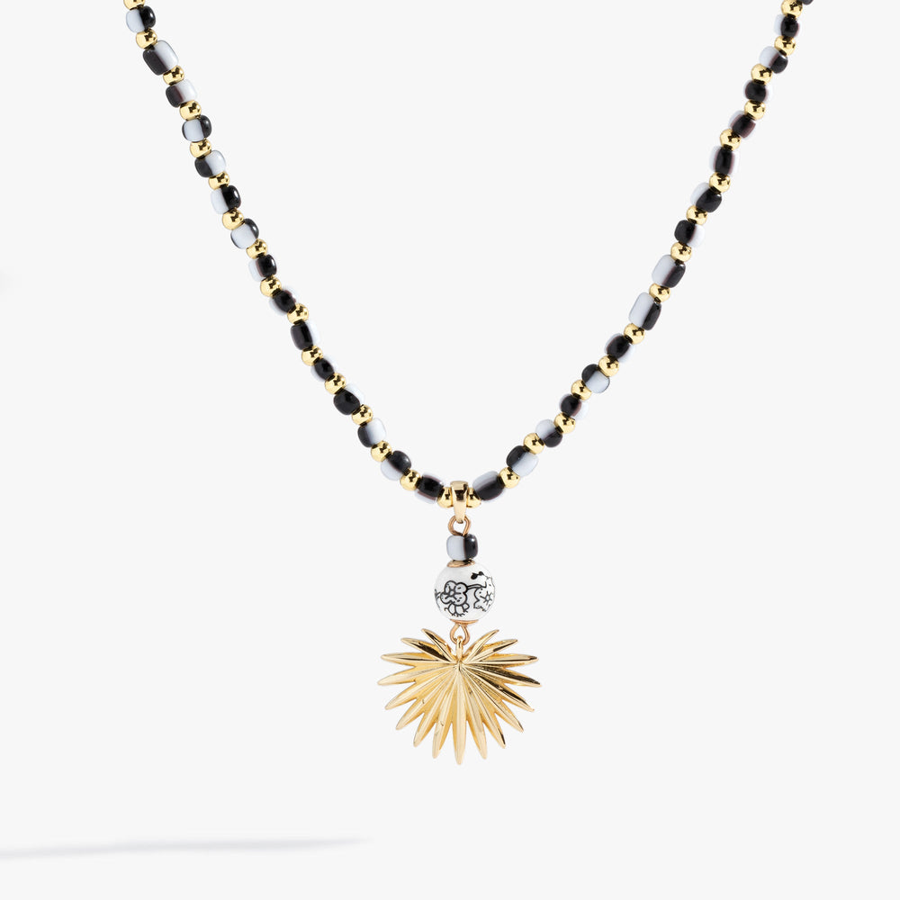Toile Beaded Palm Pendant Necklace Gold | Alex and Ani