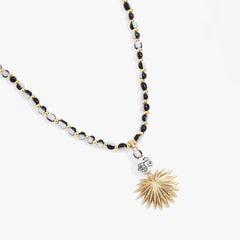 Toile Beaded Palm Pendant Necklace Gold | Alex and Ani
