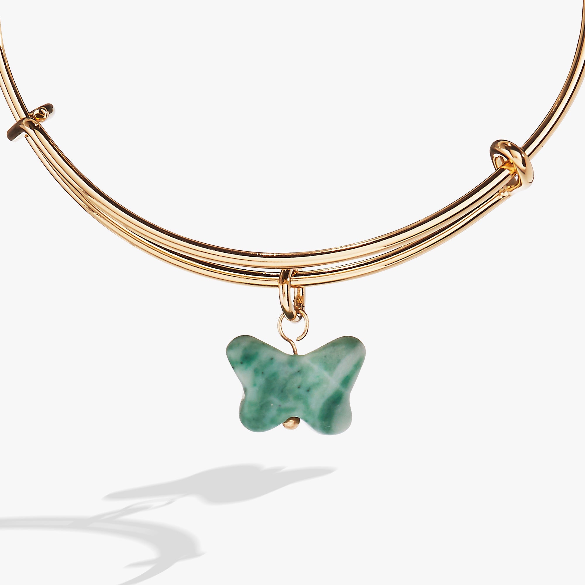 Carved Butterfly Bangle Gold | Alex and Ani