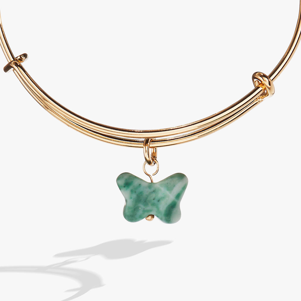 Carved Butterfly Bangle Gold | Alex and Ani