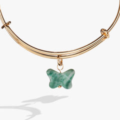 Carved Butterfly Bangle Gold | Alex and Ani