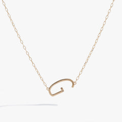 Precious Elongated Initial Necklace G Sterling Silver | Alex and Ani