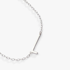 Precious Elongated Initial Necklace L 14kt Gold Over .925 Sterling Silver | Alex and Ani