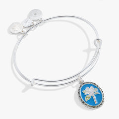 Sending Love Charm Bangle Silver | Alex and Ani