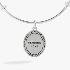 Sending Love Charm Bangle Silver | Alex and Ani