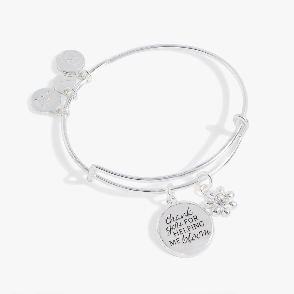 Thank You For Helping Me Bloom' Charm Bangle
    
    
    
       Silver | Alex and Ani