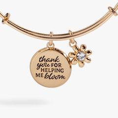 Thank You For Helping Me Bloom' Charm Bangle
    
    
    
       Silver | Alex and Ani