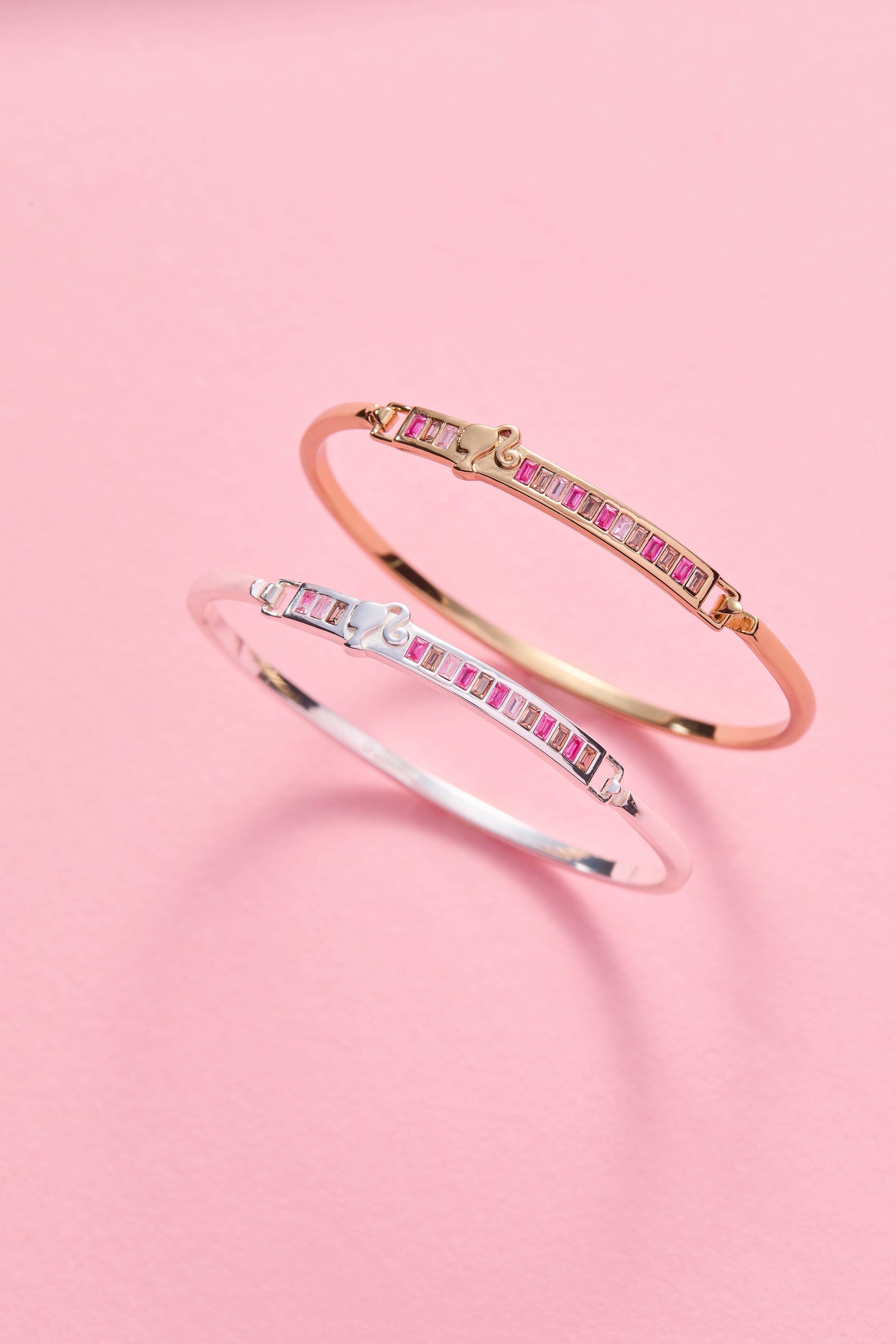 Barbie™ You Can Be Anything Tension Bangle Silver | Alex and Ani