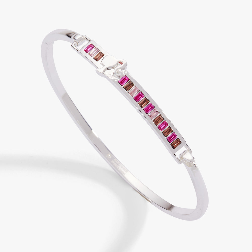 Barbie™ You Can Be Anything Tension Bangle Silver | Alex and Ani