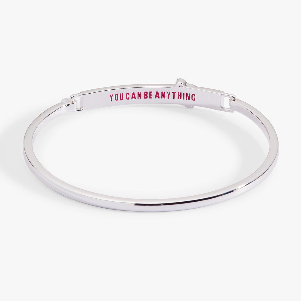 Barbie™ You Can Be Anything Tension Bangle Silver | Alex and Ani