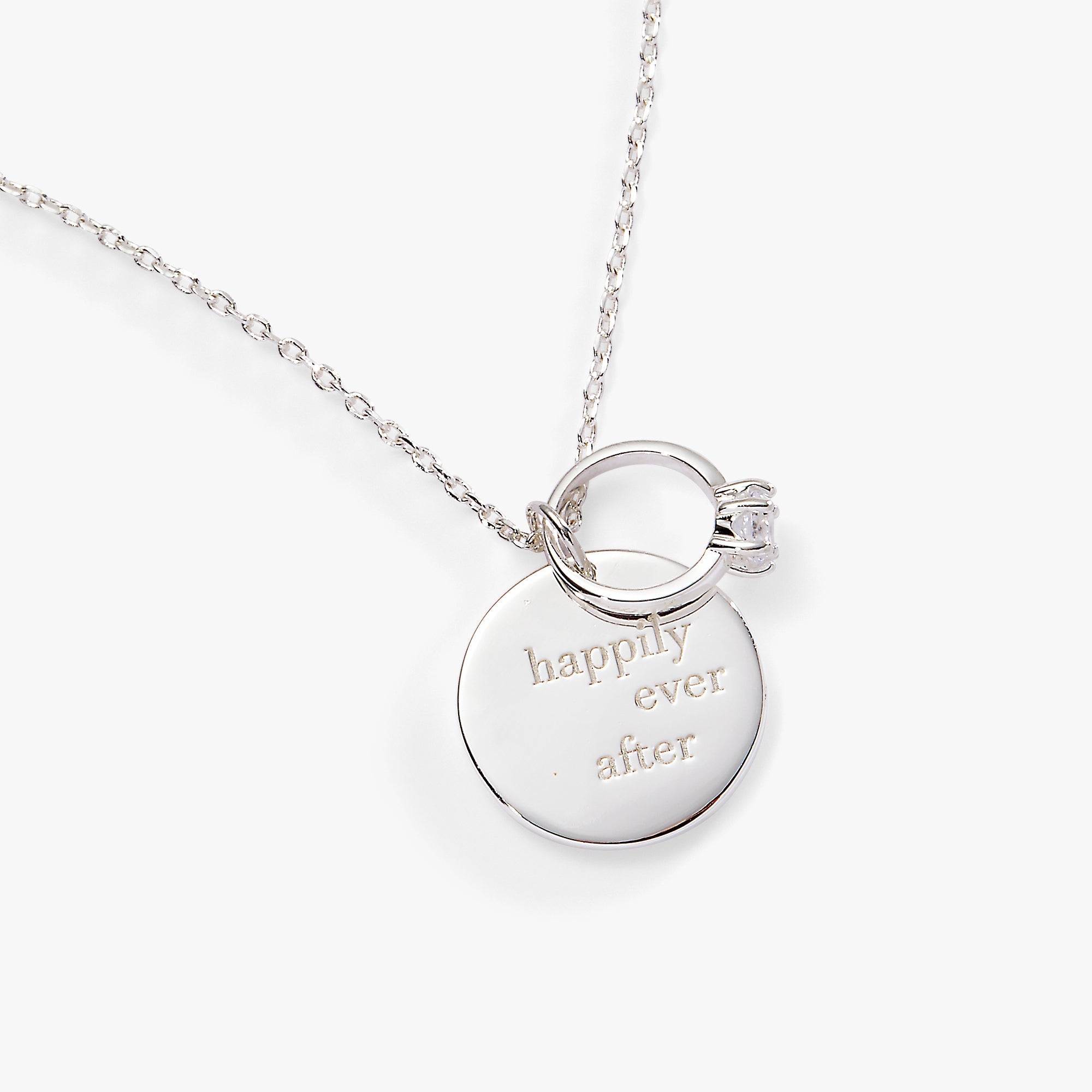 Happily ever after Duo Charm Pendant Silver | Alex and Ani