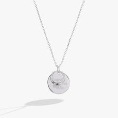 Happily ever after Duo Charm Pendant Silver | Alex and Ani