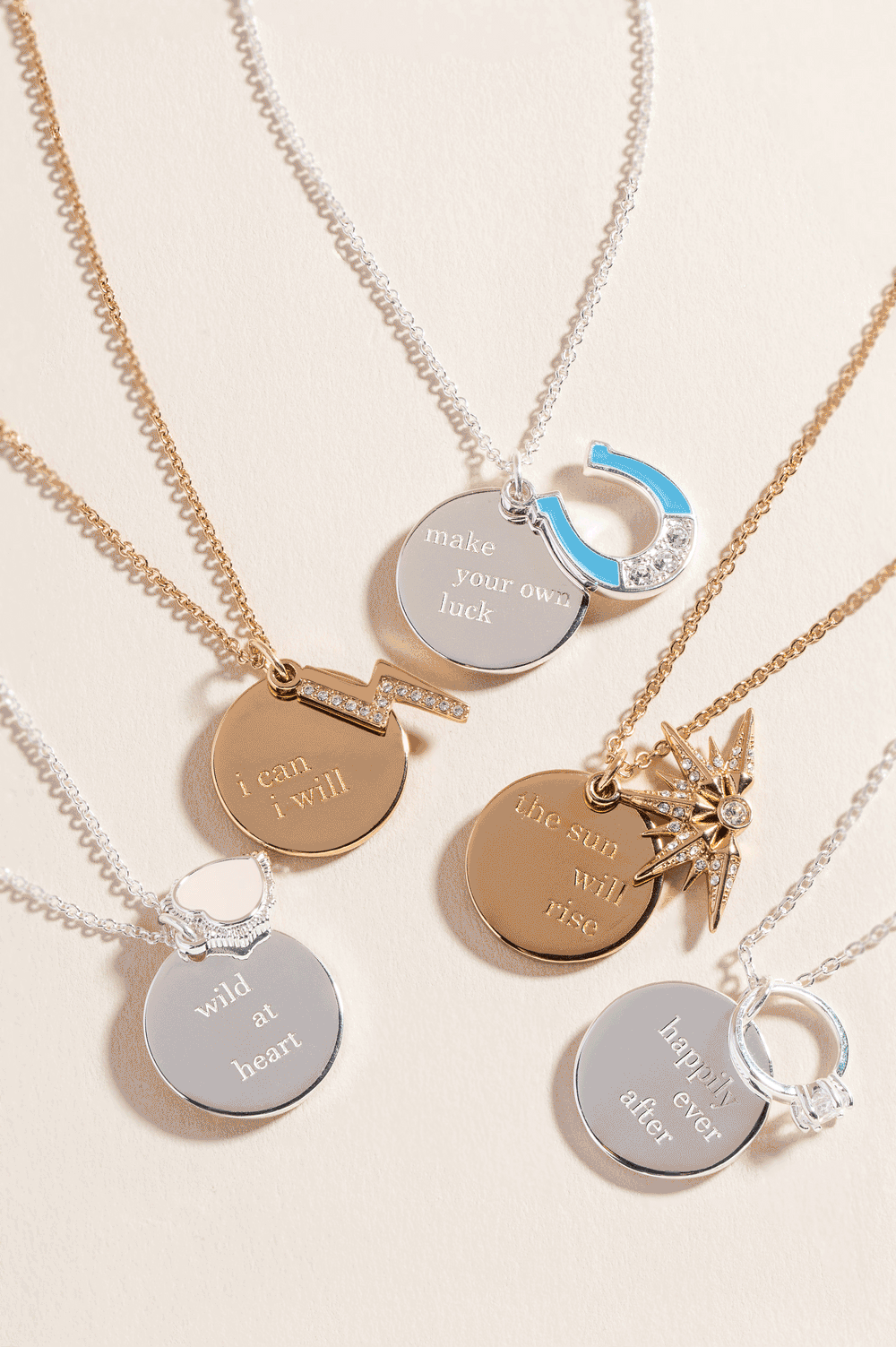 “Wild at Heart” Duo Charm Pendant Necklace Silver | Alex and Ani
