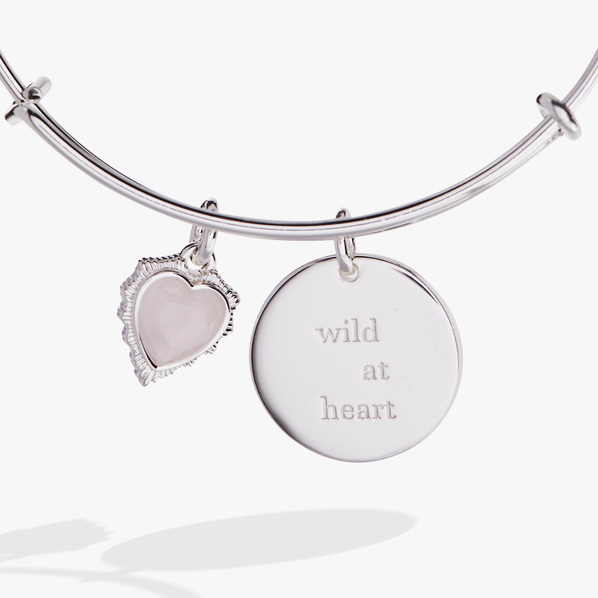 “Wild at Heart” Duo Charm Bangle Silver | Alex and Ani