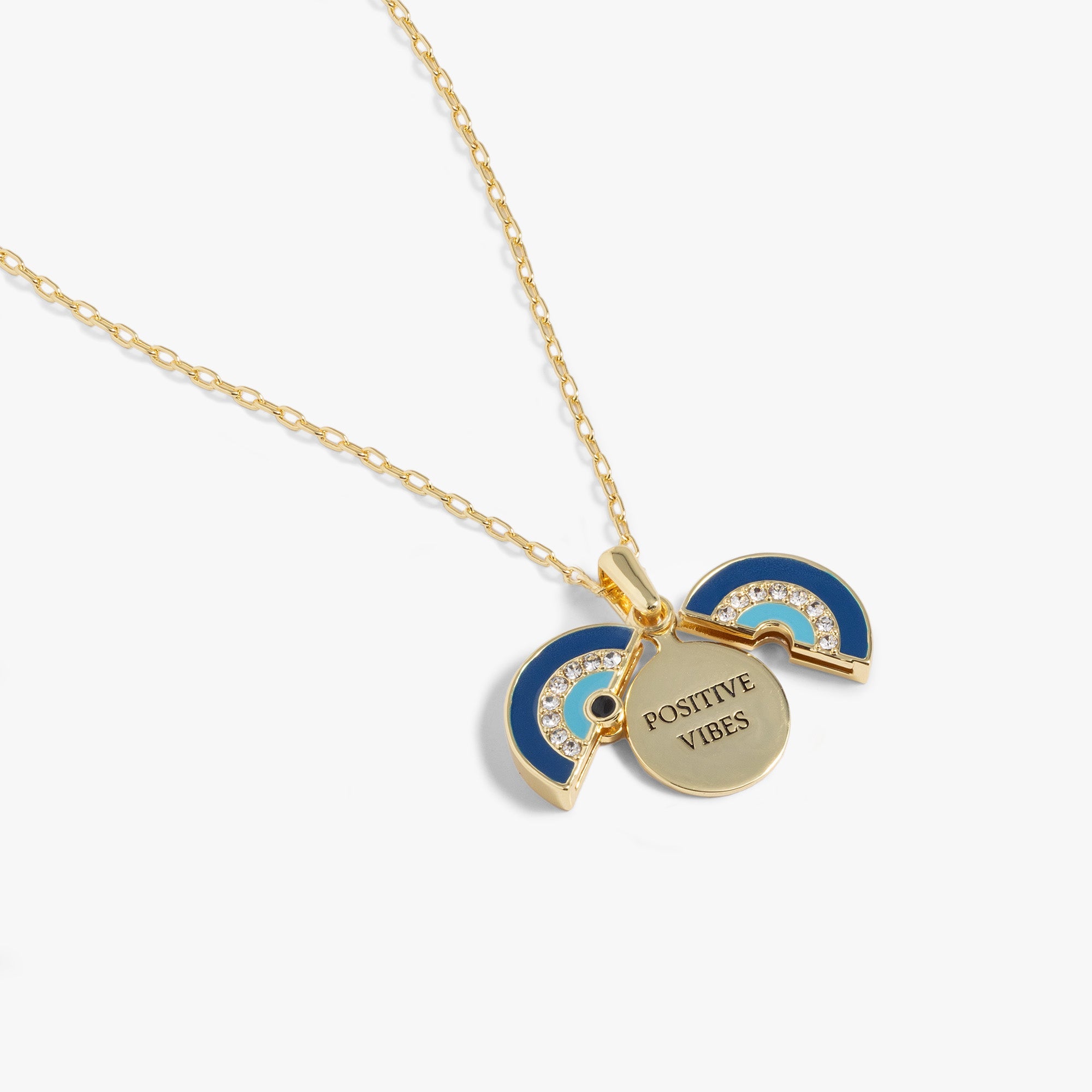 Evil Eye Mantra Necklace Gold | Alex and Ani