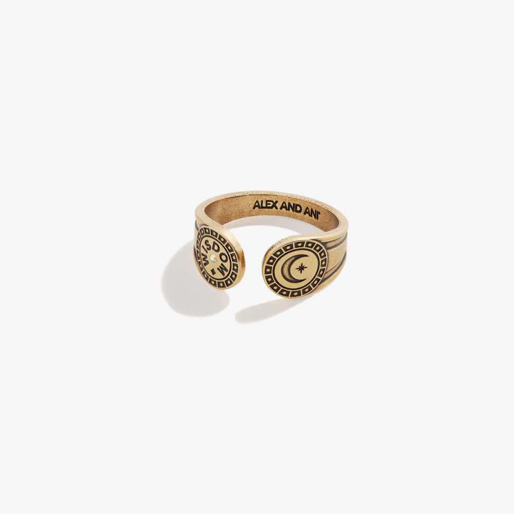 Motivation Moon Ring Wrap Rafaelian Gold | Alex and Ani