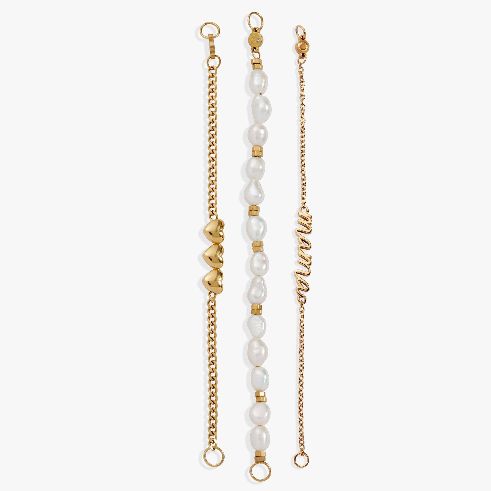 “Home is where the heart is” Mama Stranded Bracelet Stainless Steel Gold | Alex and Ani
