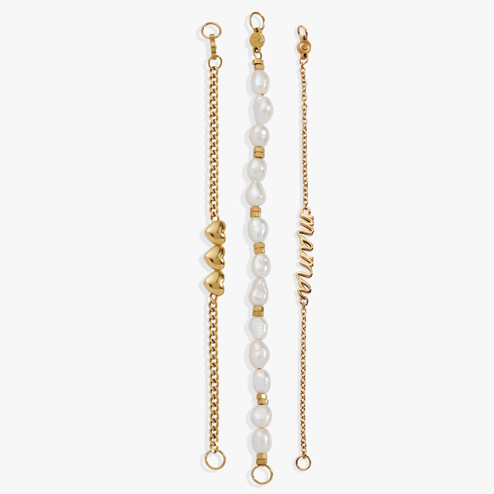 “Home is where the heart is” Mama Stranded Bracelet Stainless Steel Gold | Alex and Ani