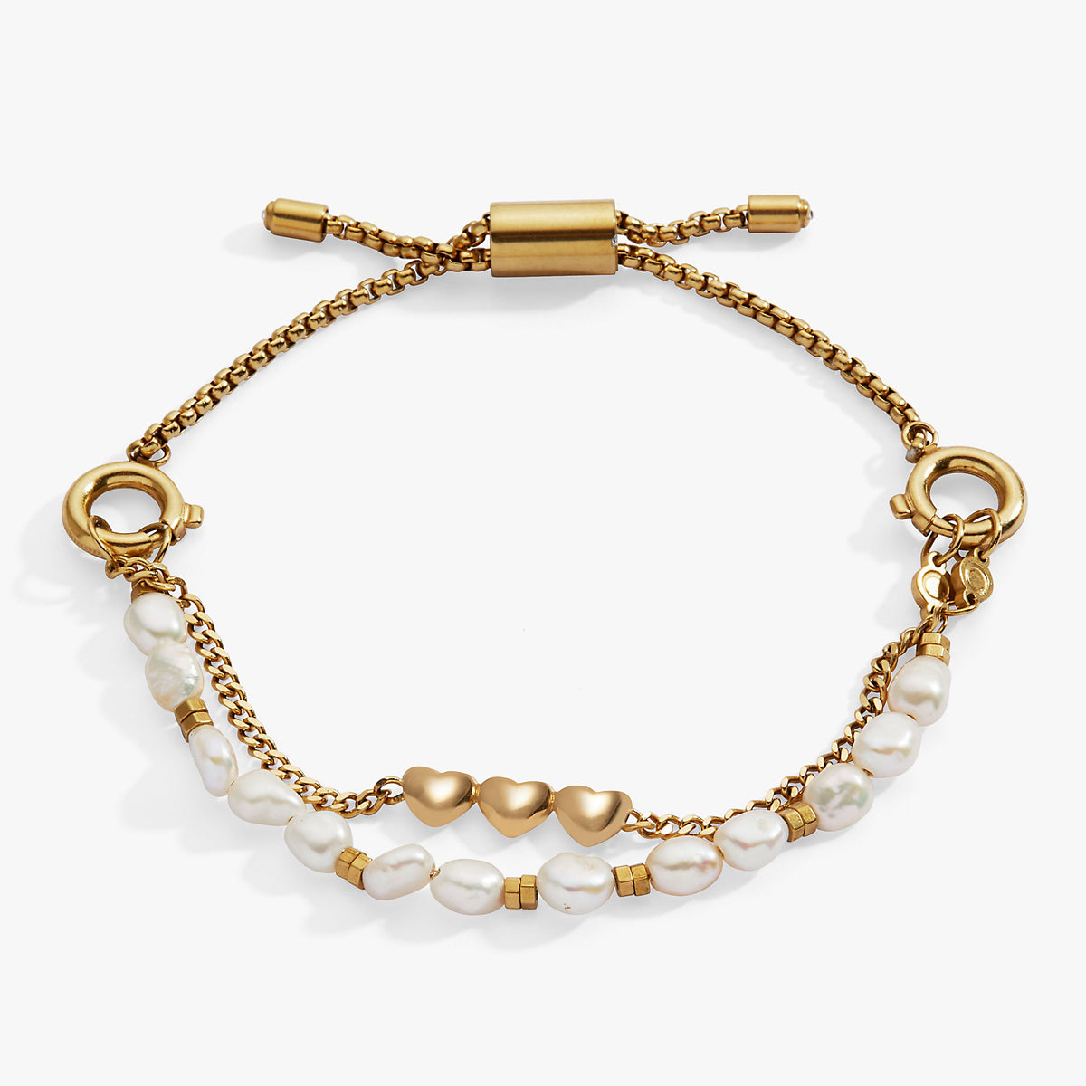 “Home is where the heart is” Stranded Bracelet Stainless Steel Gold | Alex and Ani