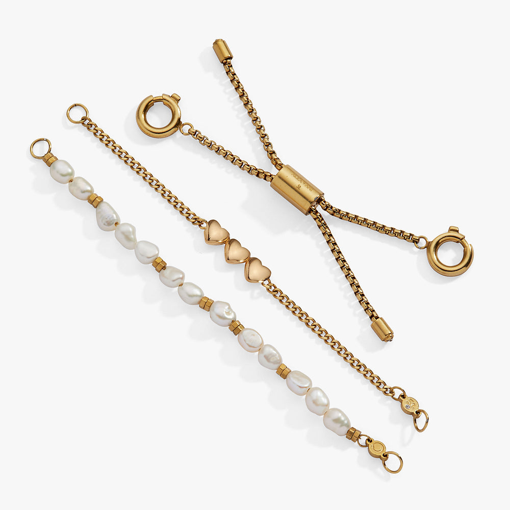 “Home is where the heart is” Stranded Bracelet Stainless Steel Gold | Alex and Ani