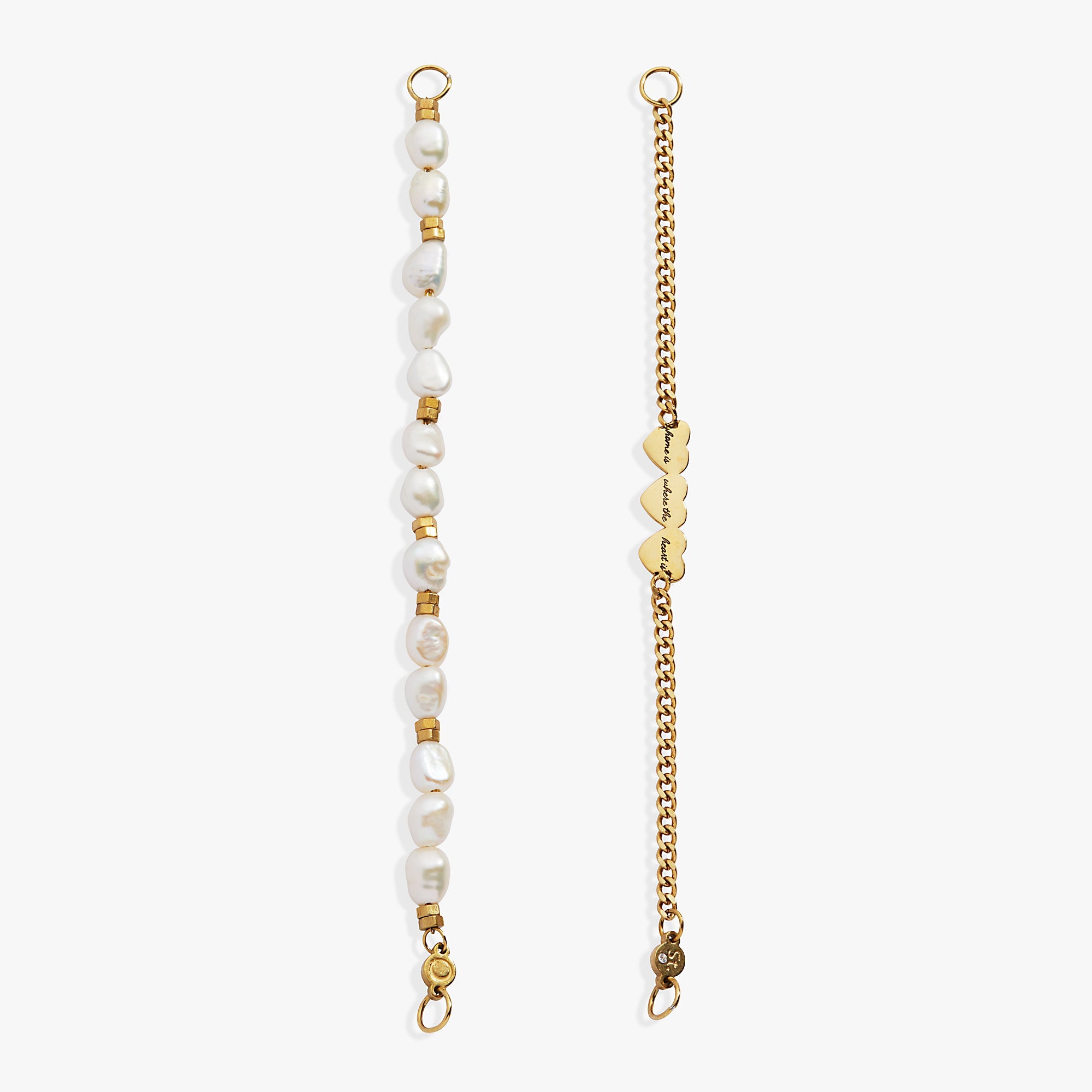 “Home is where the heart is” Stranded Bracelet Stainless Steel Gold | Alex and Ani