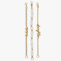 “Home is where the heart is” Daughter Stranded Bracelet Stainless Steel Gold | Alex and Ani
