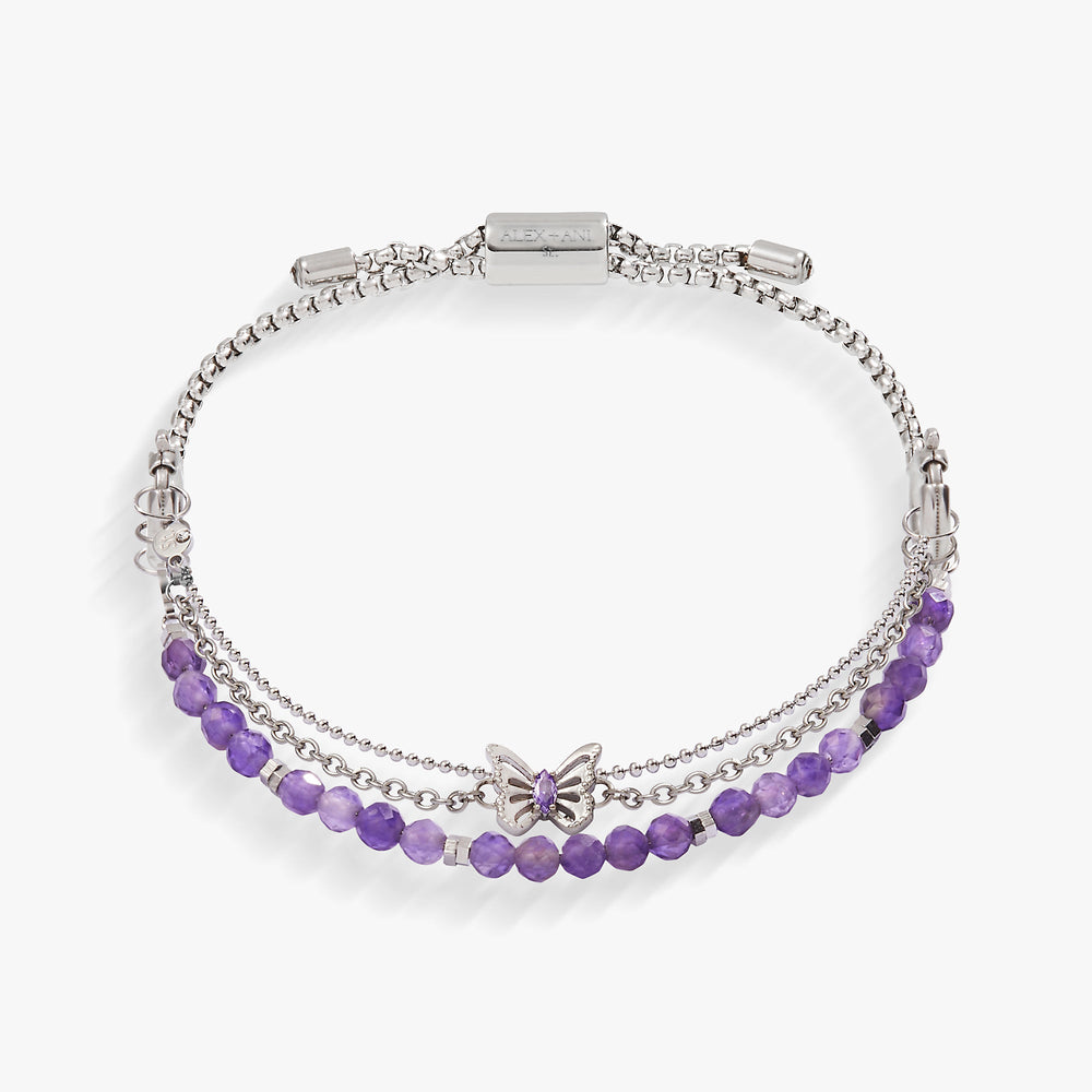 Stranded Butterfly Bracelet Set Stainless Steel Silver | Alex and Ani