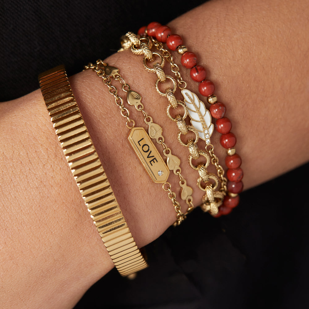Love Stranded™ Bracelet Set Stainless Steel Gold | Alex and Ani