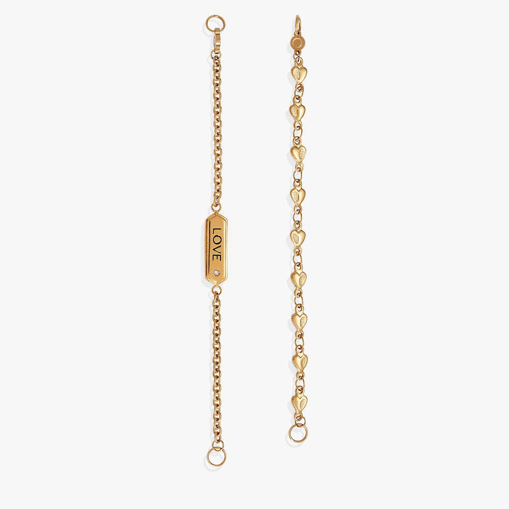 Love Stranded™ Bracelet Set Stainless Steel Gold | Alex and Ani