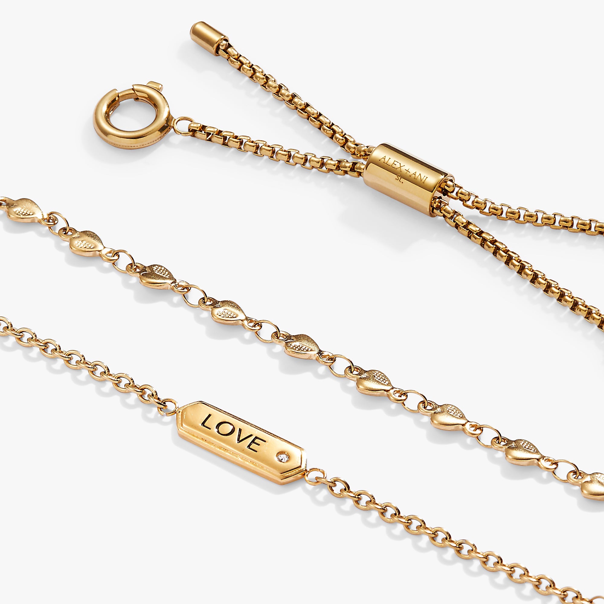 Love Stranded™ Bracelet Set Stainless Steel Gold | Alex and Ani