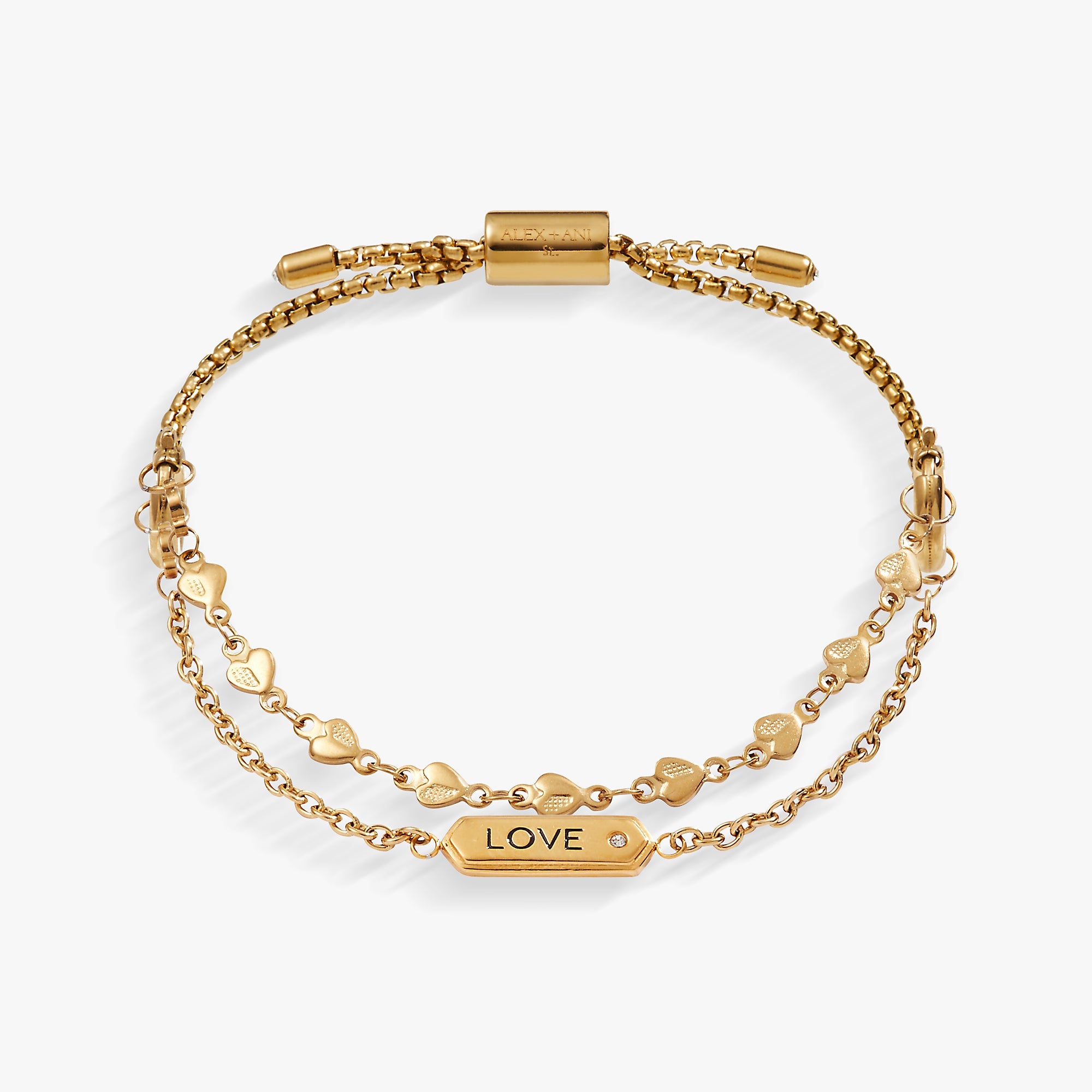 Love Stranded™ Bracelet Set Stainless Steel Gold | Alex and Ani