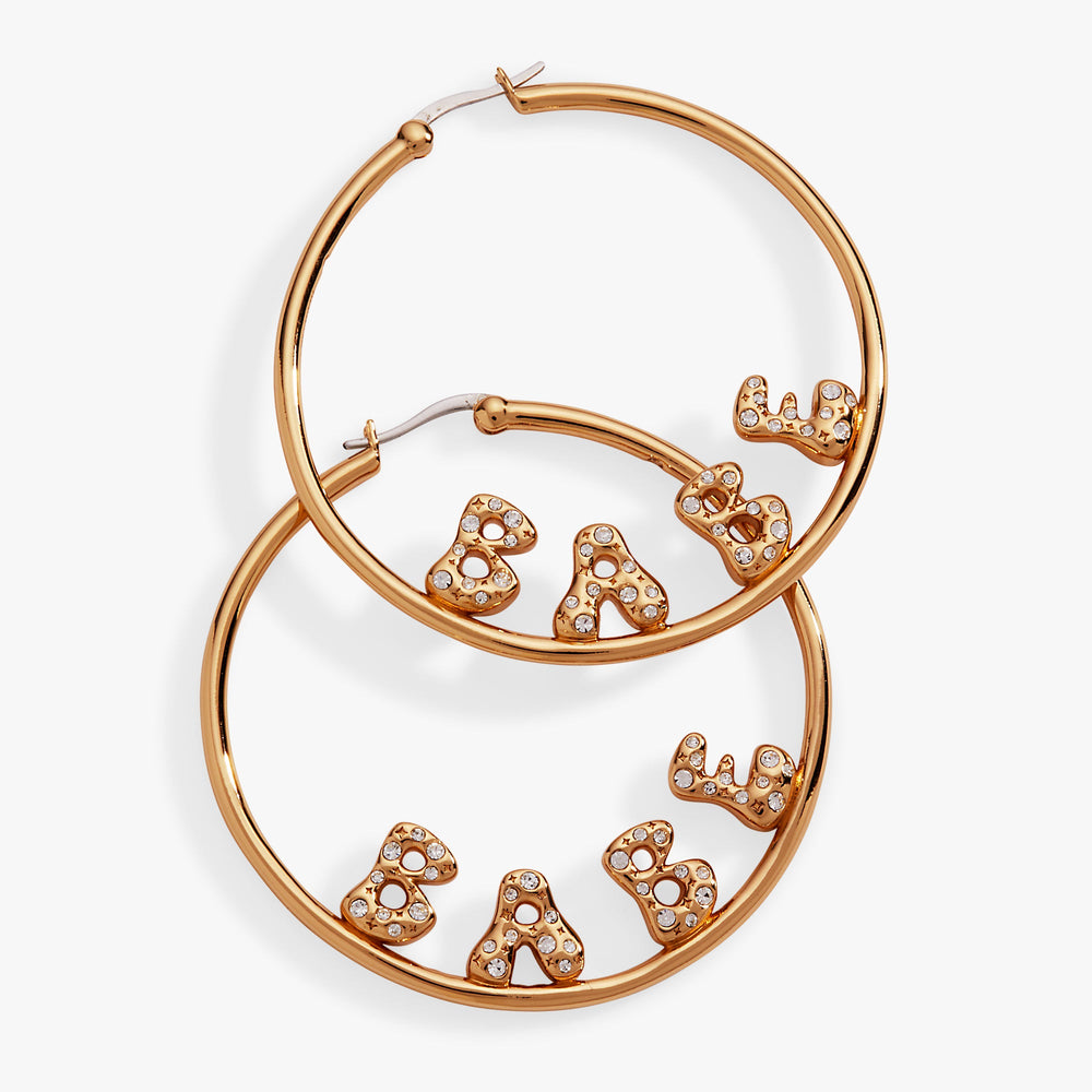 BABE Bubble Hoop Earring Gold | Alex and Ani