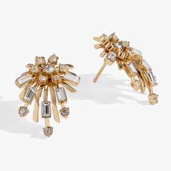 Festive Sparkle Stud Earrings Gold | Alex and Ani