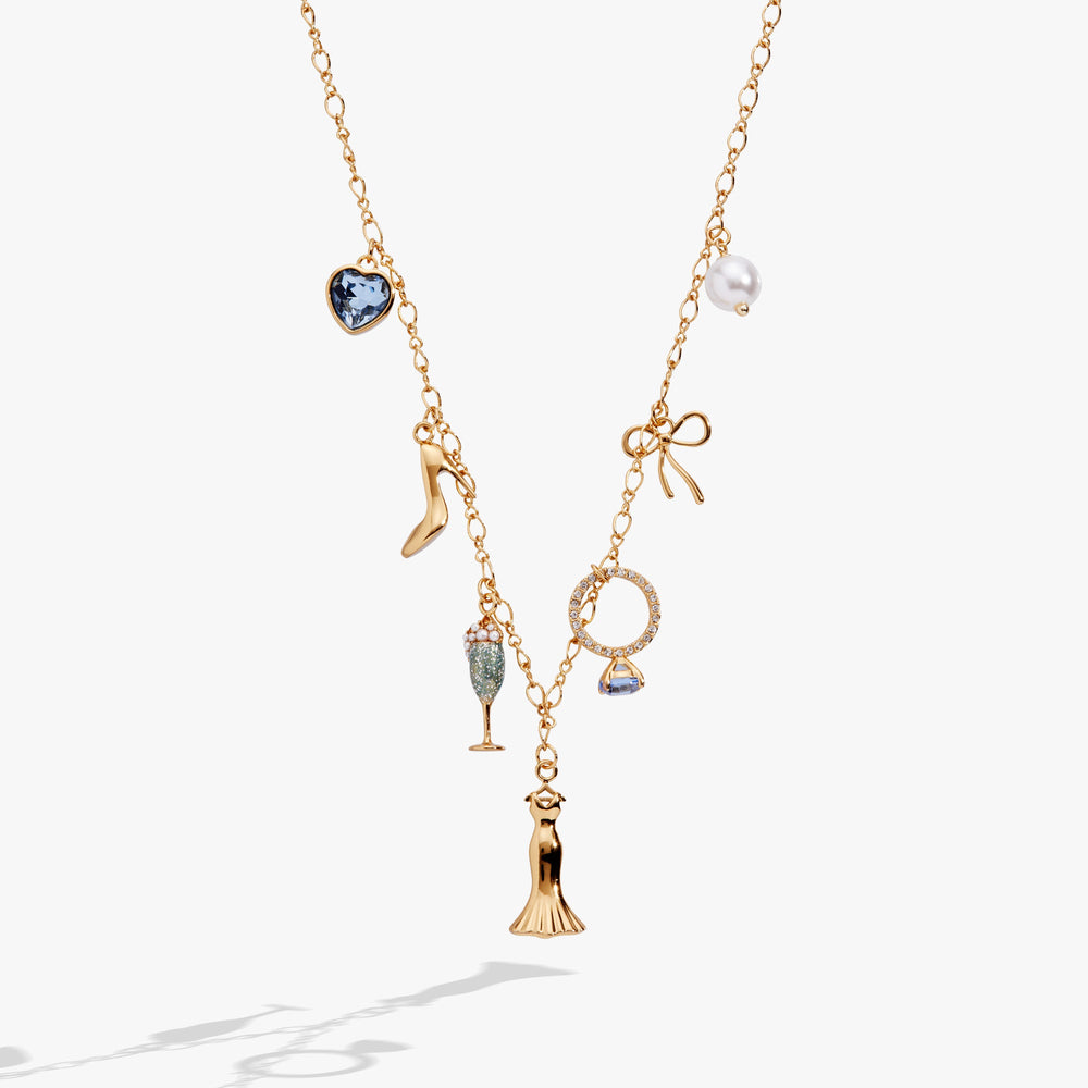 Bridal Multi-Charm Necklace Gold | Alex and Ani
