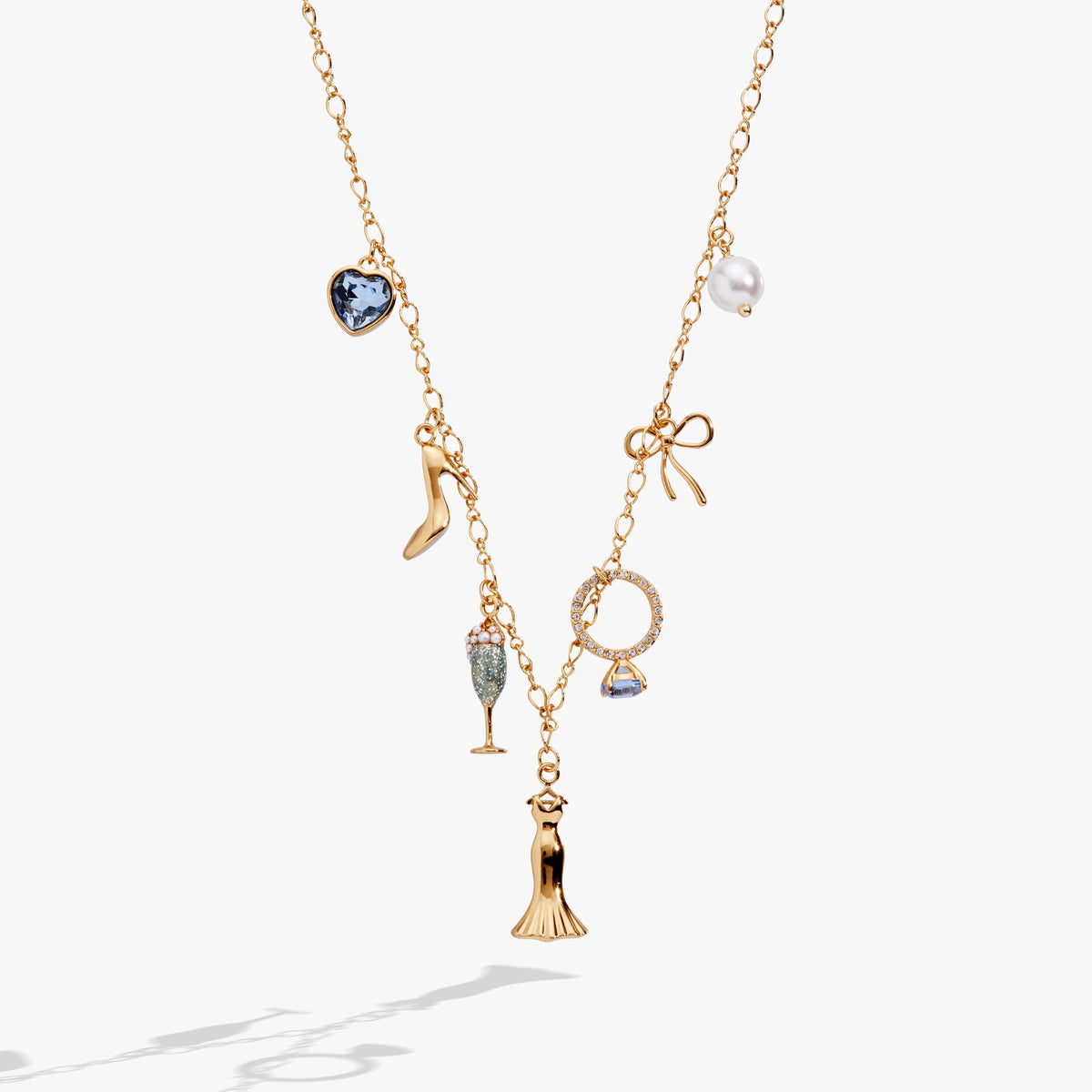 Bridal Multi-Charm Necklace Gold | Alex and Ani