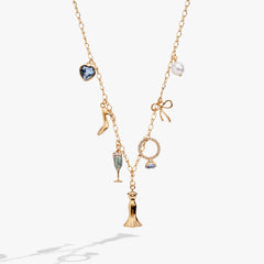 Bridal Multi-Charm Necklace Gold | Alex and Ani