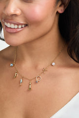 Bridal Multi-Charm Necklace Gold | Alex and Ani
