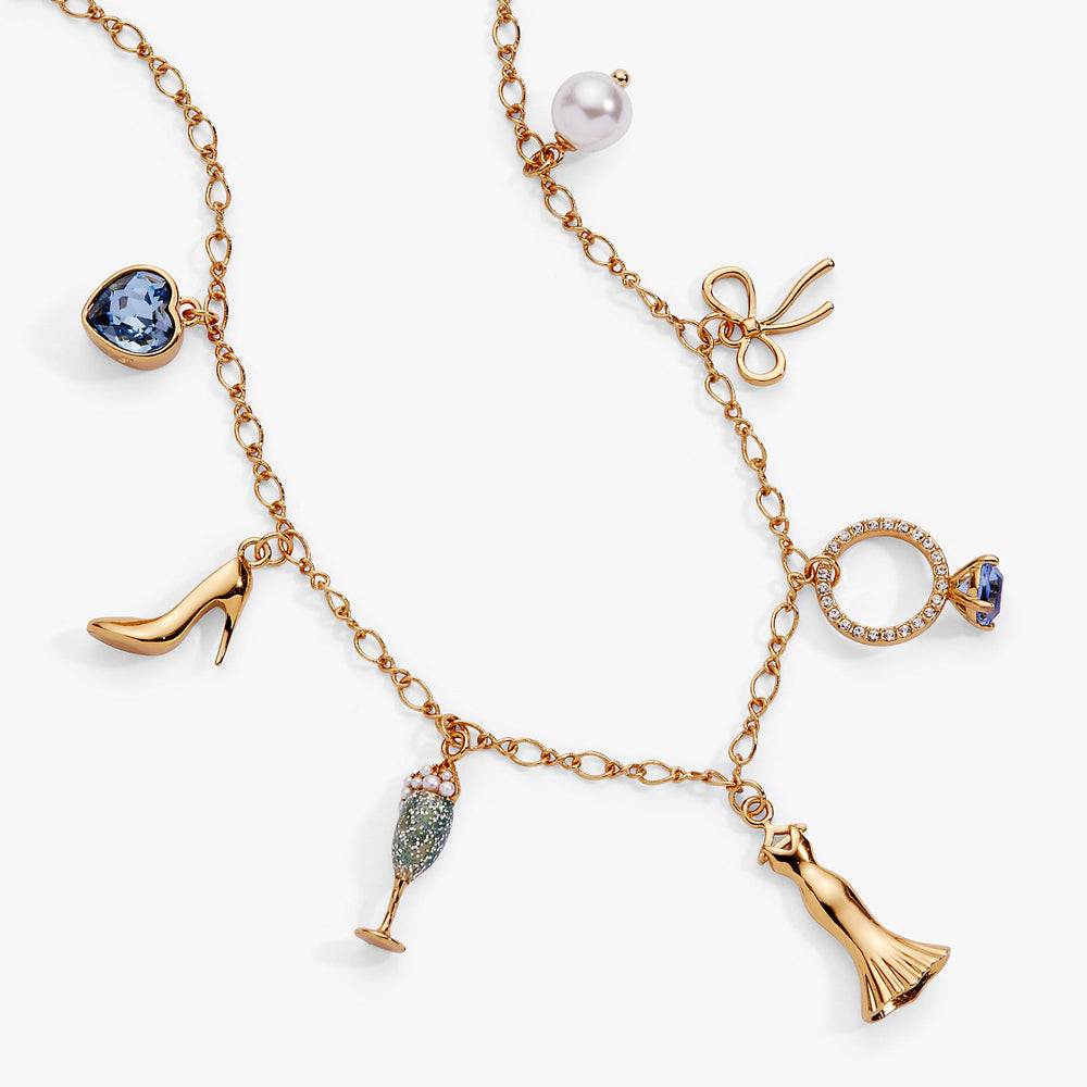 Bridal Multi-Charm Necklace Gold | Alex and Ani