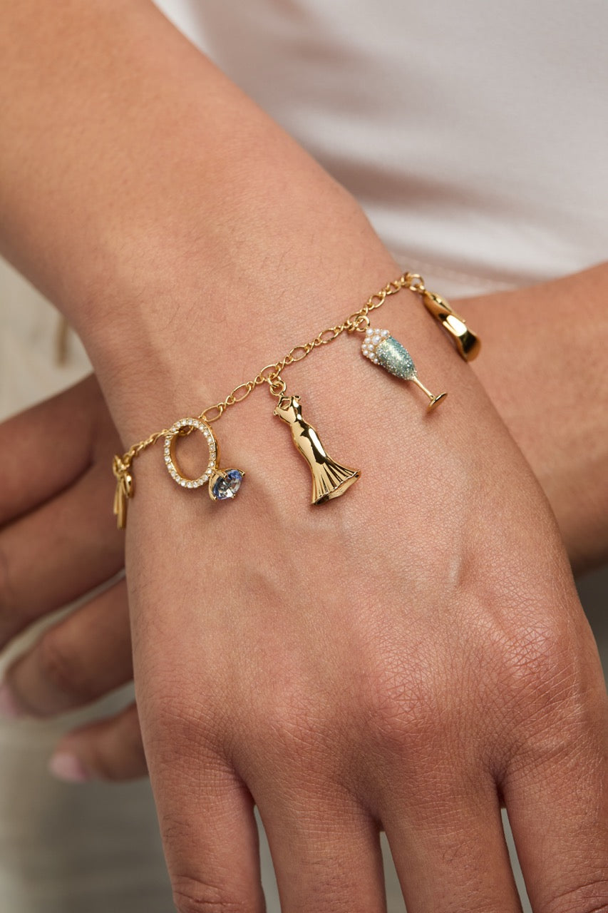 Bridal Multi-Charm Bracelet Gold | Alex and Ani