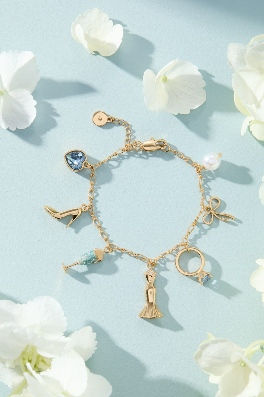 Bridal Multi-Charm Bracelet Gold | Alex and Ani