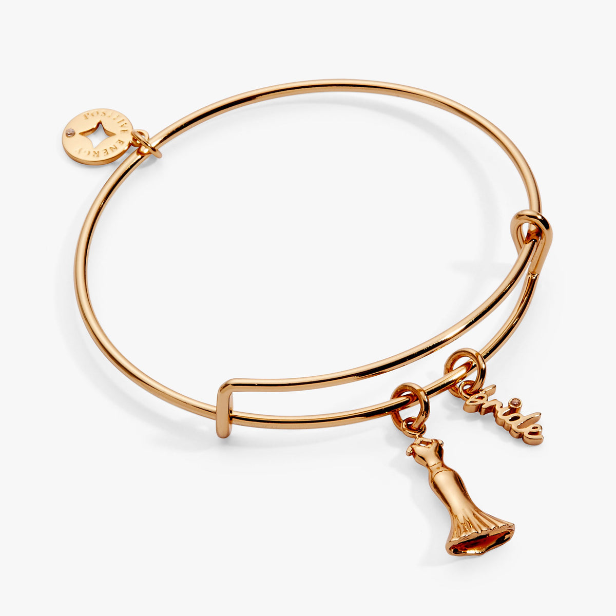 Bridal Gown Duo Charm Bangle Gold | Alex and Ani