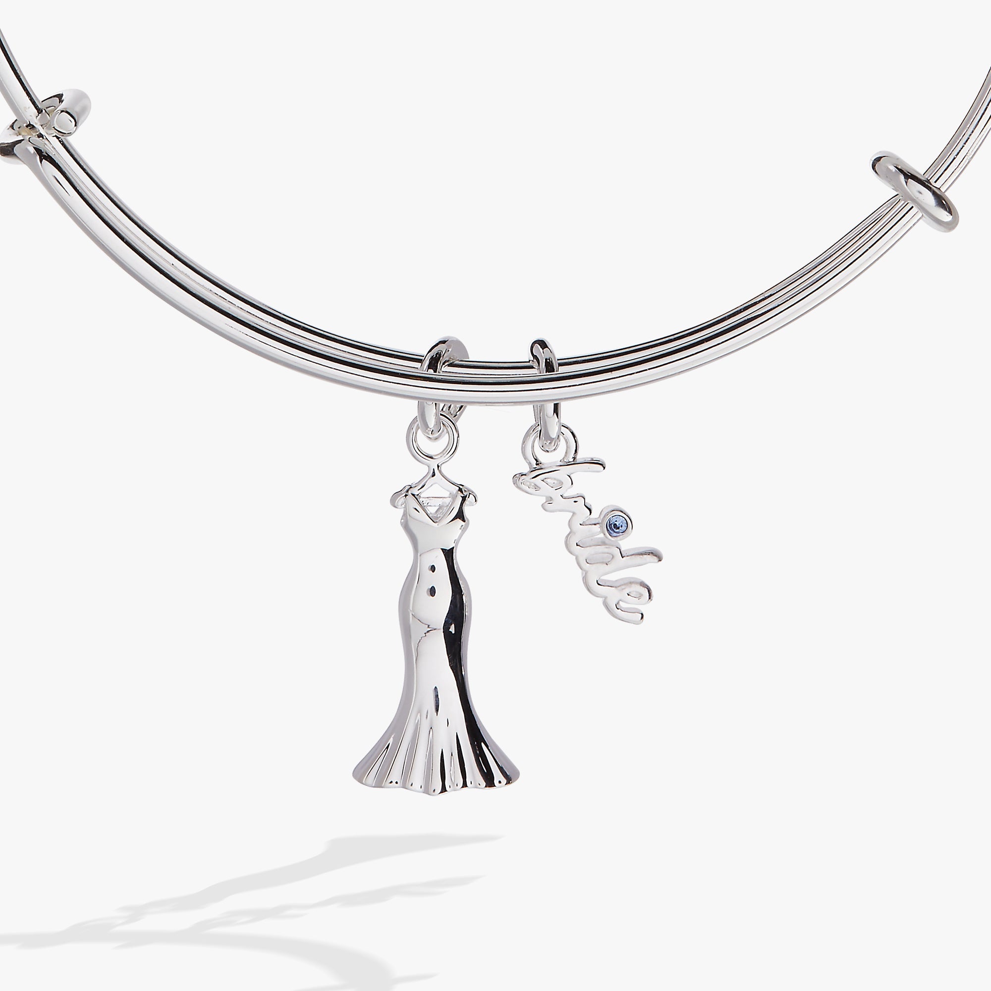 Bridal Gown Duo Charm Bangle Gold | Alex and Ani