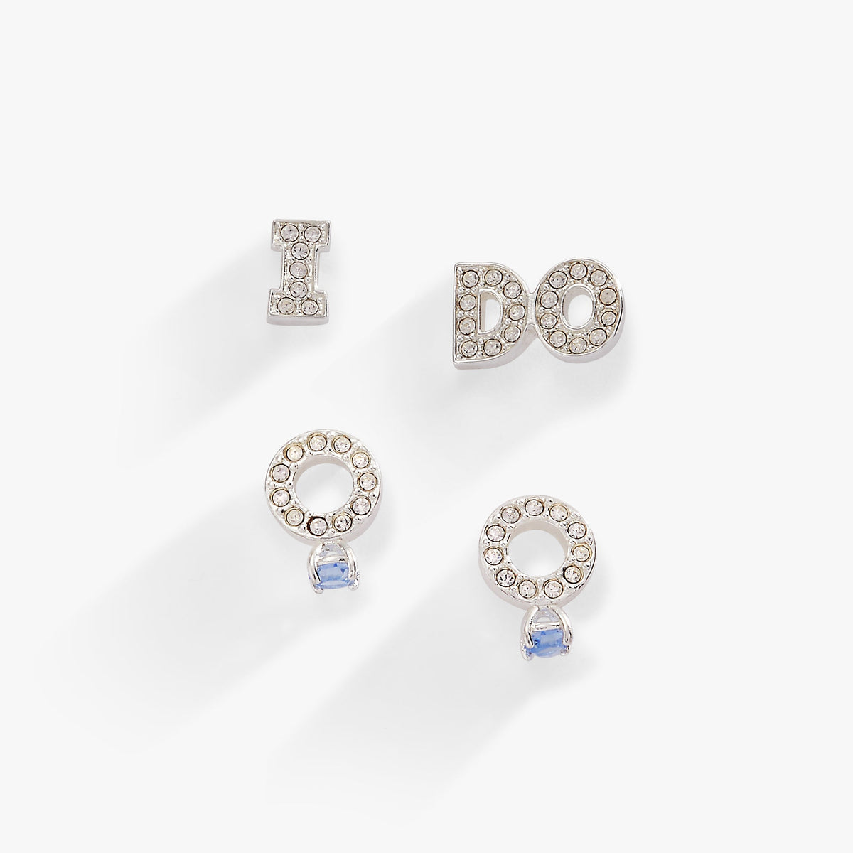 Bridal “I Do” Duo Stud Earring Set Silver | Alex and Ani