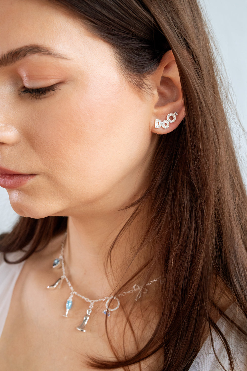 Bridal “I Do” Duo Stud Earring Set Silver | Alex and Ani