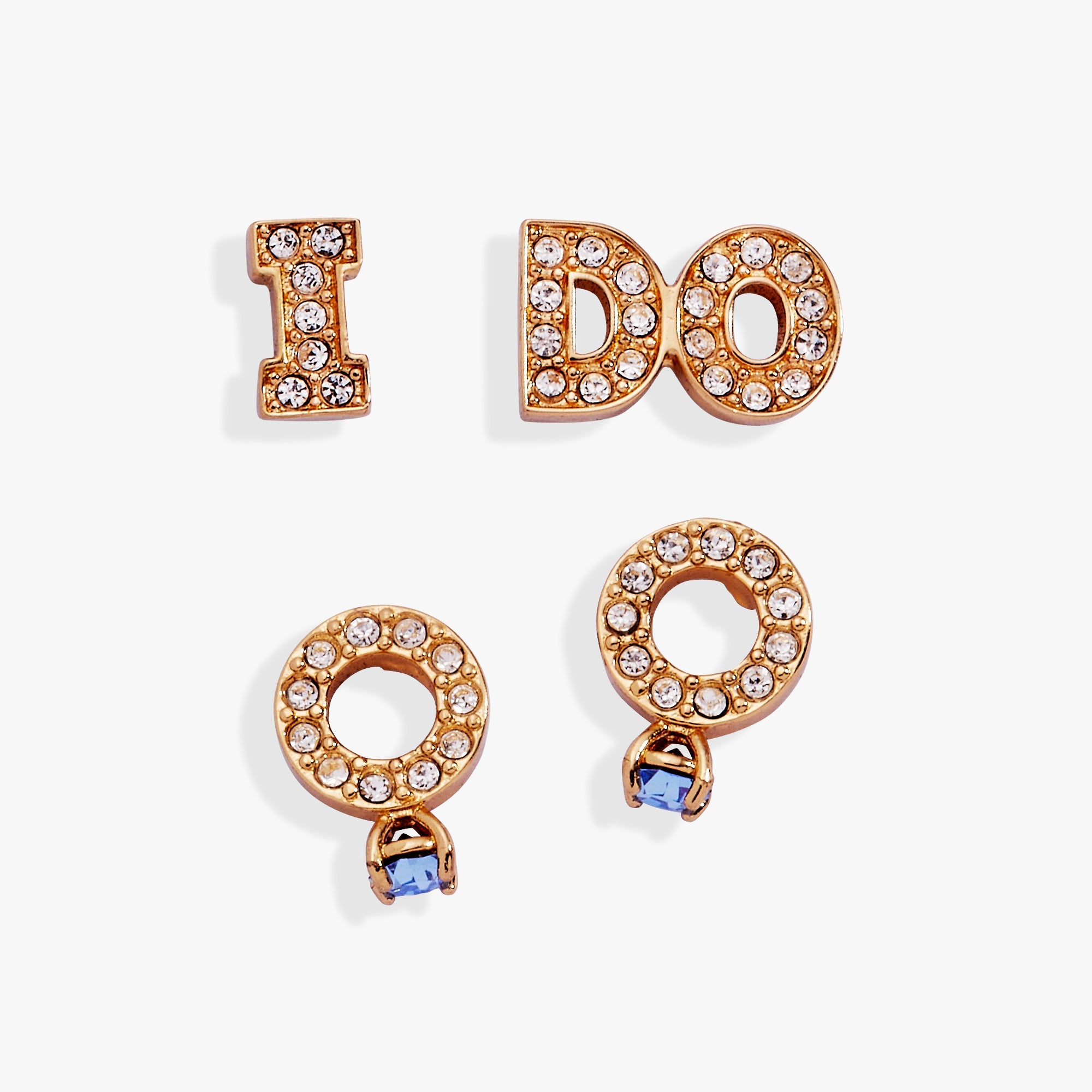 Bridal “I Do” Duo Stud Earring Set Silver | Alex and Ani