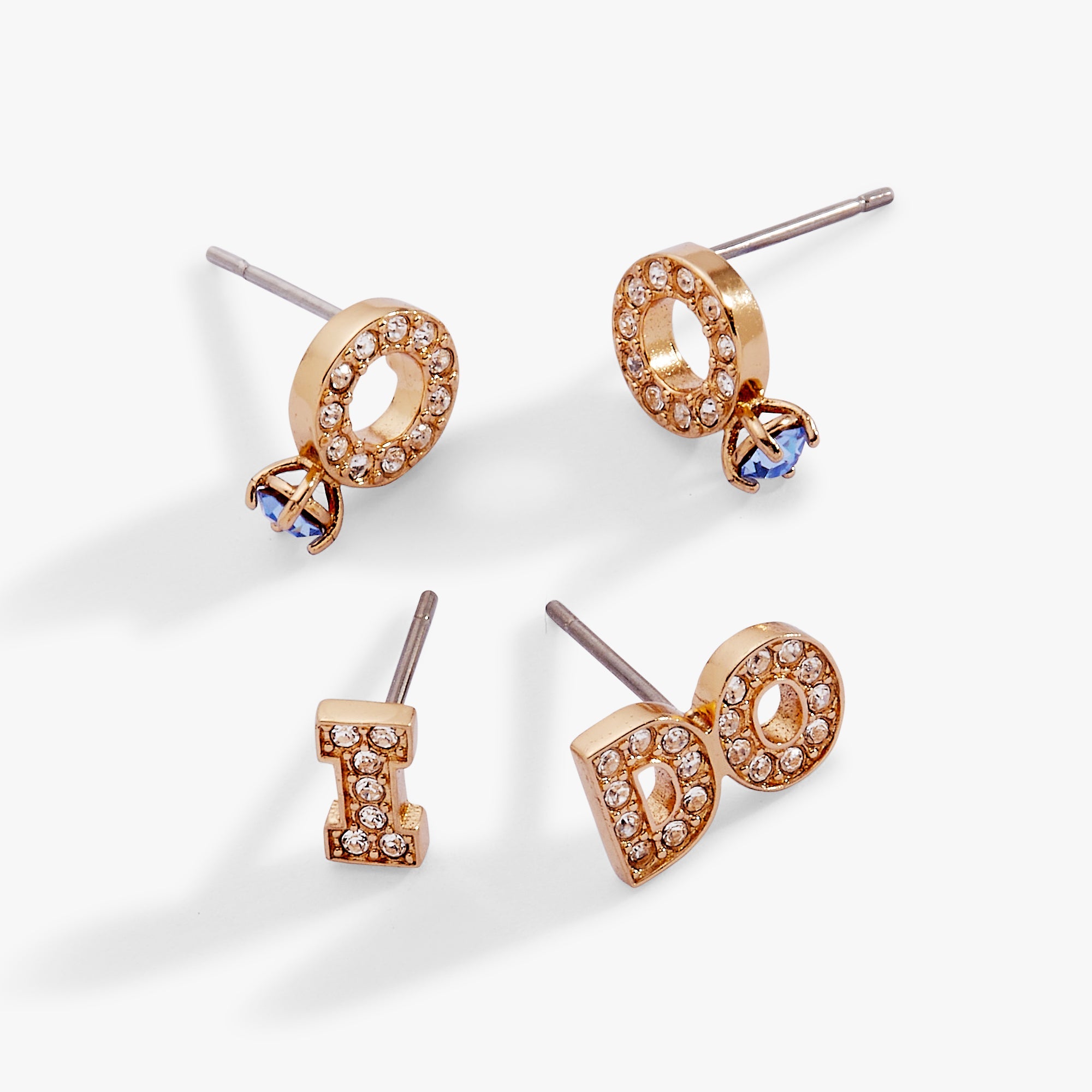 Bridal “I Do” Duo Stud Earring Set Silver | Alex and Ani
