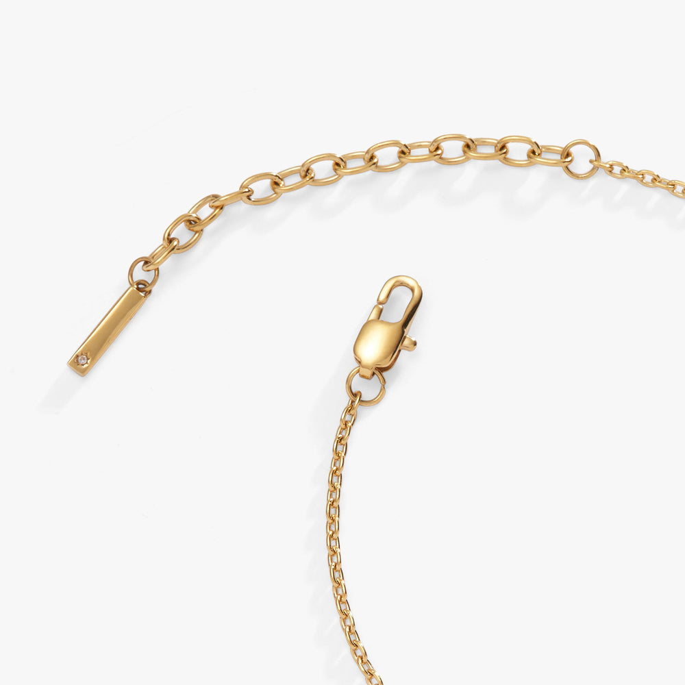Crystal Heart Inline Bracelet – Romantic Bridal or Special Occasion Jewelry Stainless Steel Gold | Alex and Ani